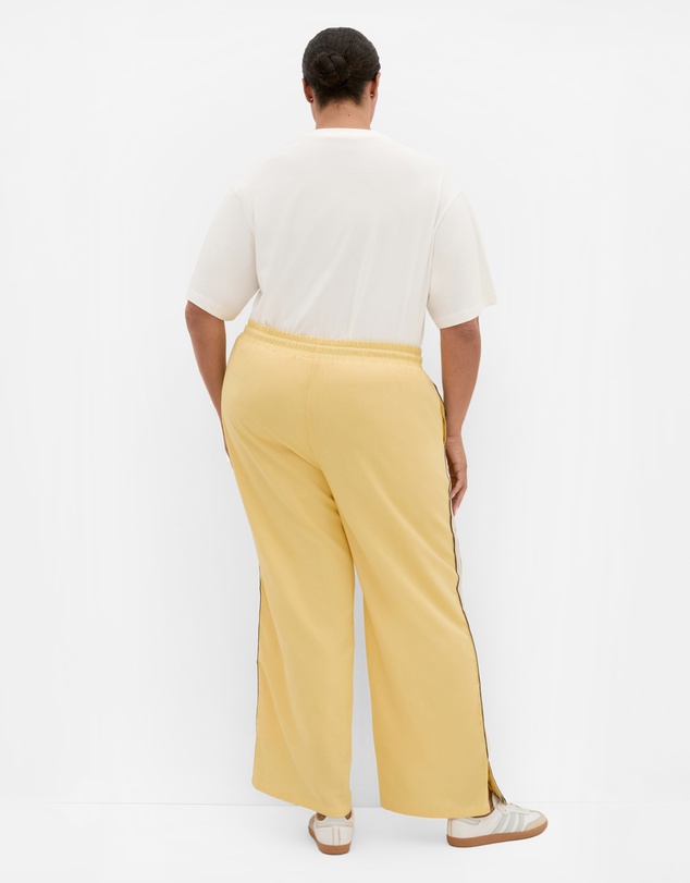 City Chic - Side Stripe Linen Blend Pant