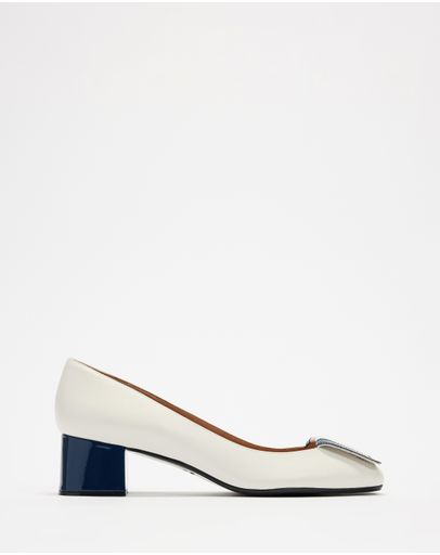 White & Navy