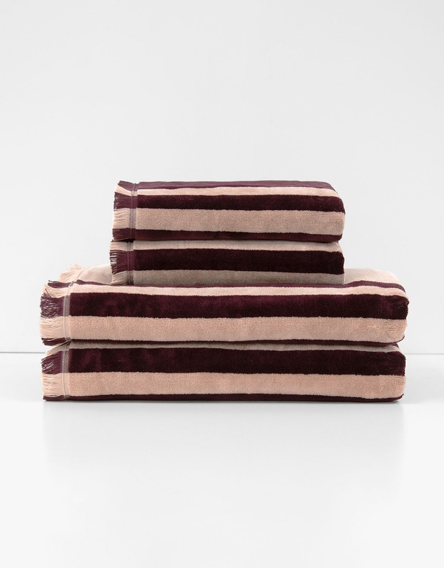 Aura Home - Palma Stripe Australian Cotton Bath Towel