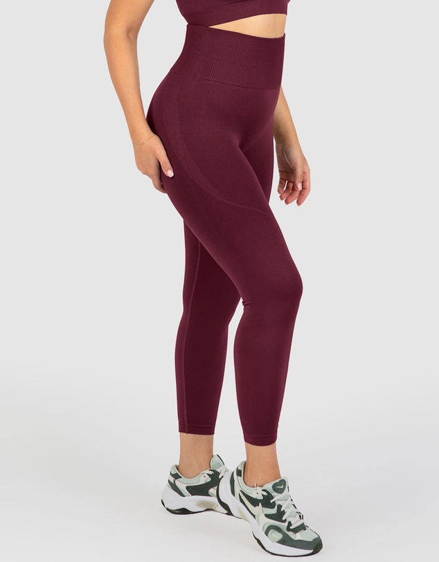 B Free Intimate Apparel - Double Racer Padded Sports Bra & High Waist Full Length Leggings Set