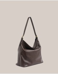 VESTIRSI - Serena Dark Chocolate Leather Hobo Bag