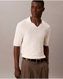 Calvin Klein - Tech Knit Johnny Collar Polo Shirt