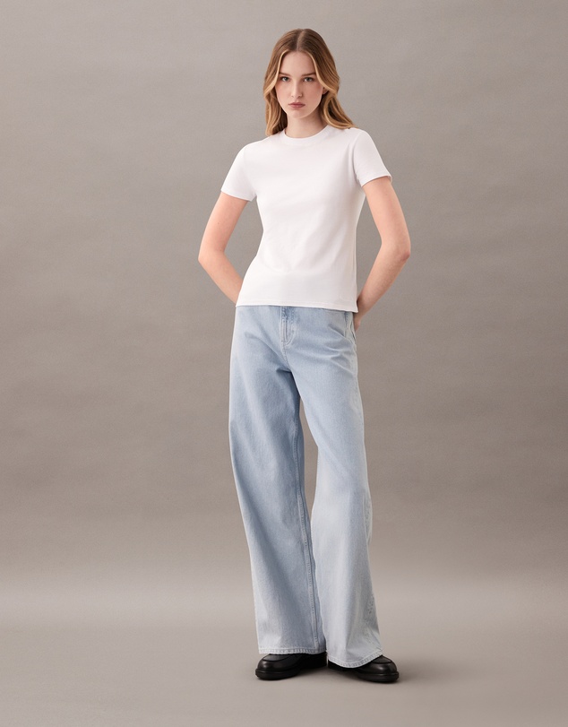Calvin Klein - Supima Cotton Emblem Logo Baby Tee