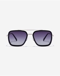 Hawkers Co - HAWKERS - IBIZA - POLARIZED BLACK GREY Sunglasses for Men and Women UV400