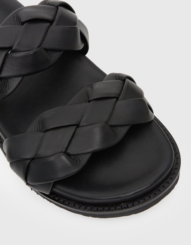 Betts - Havana Leather Braided Slides