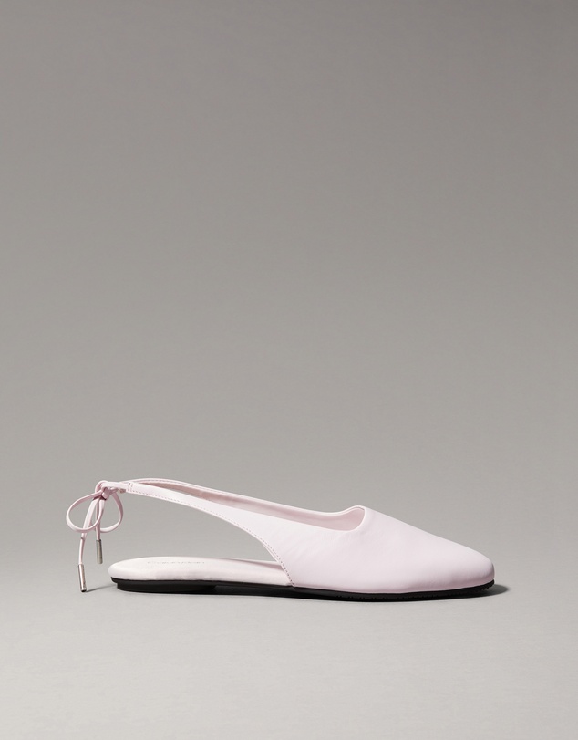 Calvin Klein - Leather Slingback Ballerinas