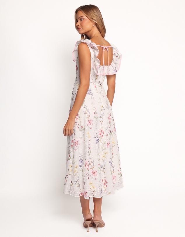 Petal & Pup - Lucille Maxi Dress - White Floral