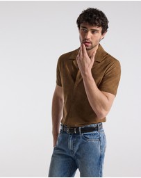 Calibre - Performance Cuban Collar Shirt Tan