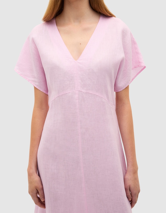Seed Heritage - Linen V Neck Midi Dress