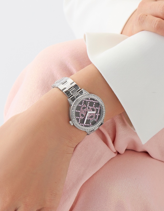 GUESS - Guess G Lace Ladies Silver Tone Analogue Watch