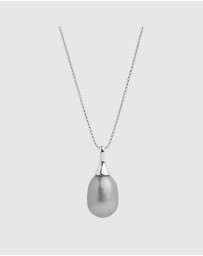 Najo - Isla Silver Pearl (Grey) Necklace