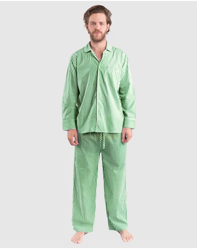 Sant And Abel - Men’s Braddock Green Long PJ Set