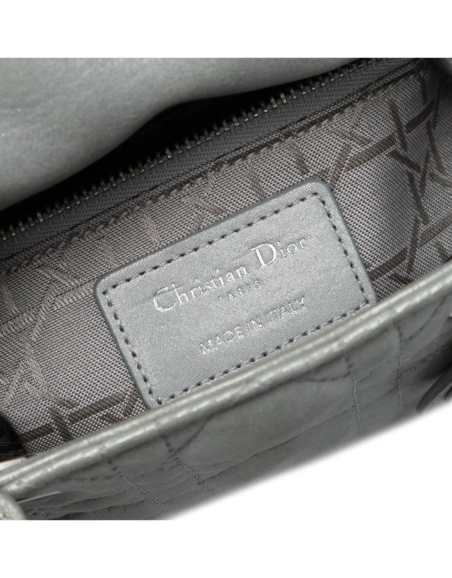 Pre-Loved by Azura Reborn - Pre-Loved Mini Iridescent Lambskin Cannage Lady Dior