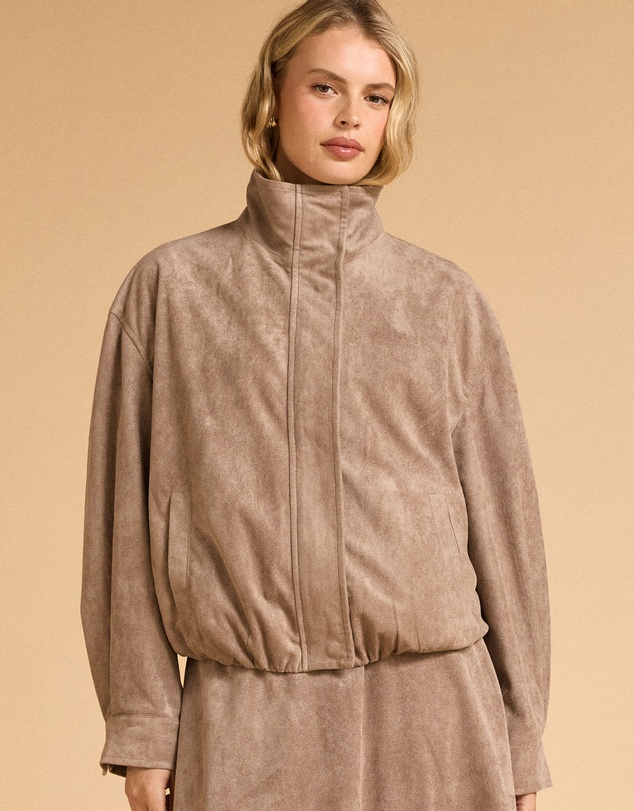 MVN - Faux Suede Bomber