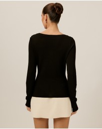 Tussah - Freya Fine Knit Long Sleeve Top