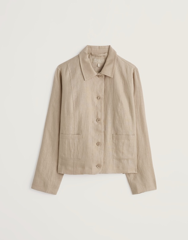 Seasalt - Seasalt Cornwall Neutrals Arame Linen Jacket