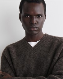 COS - Oversized Wool-Yak V-Neck Jumper