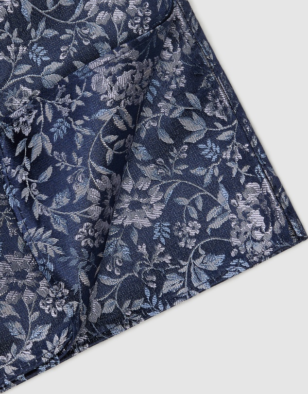 Politix - Floral Jacquard Silk Pocket Square