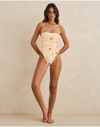 Rhythm - Wildflower Scrunched Side One Piece