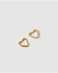 Arms Of Eve - Sweetheart Gold Earrings - Small