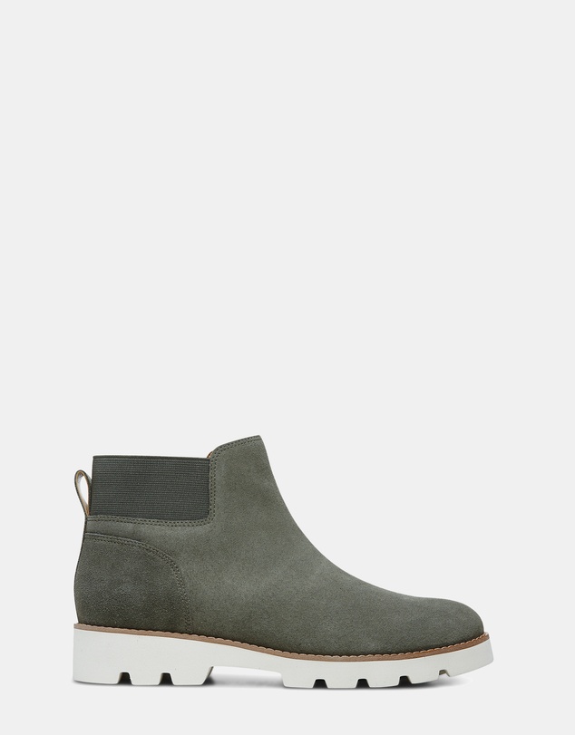 Vionic - Brionie Chelsea Boot - Olive Suede
