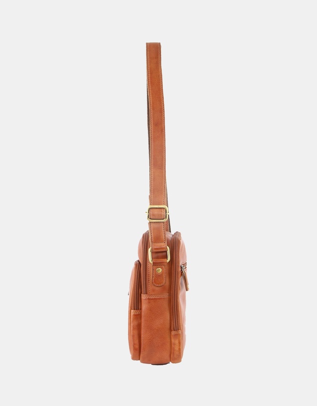 Pierre Cardin - Pierre Cardin Rustic Leather Cross Body Bag