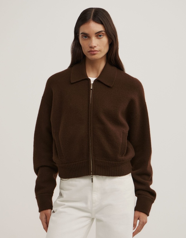 Witchery - Wool Knit Bomber Jacket