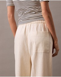 Calvin Klein - Relaxed Linen Cotton Pants