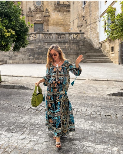 KINGA CSILLA - Tatum Asa Shirred Maxi Skirt