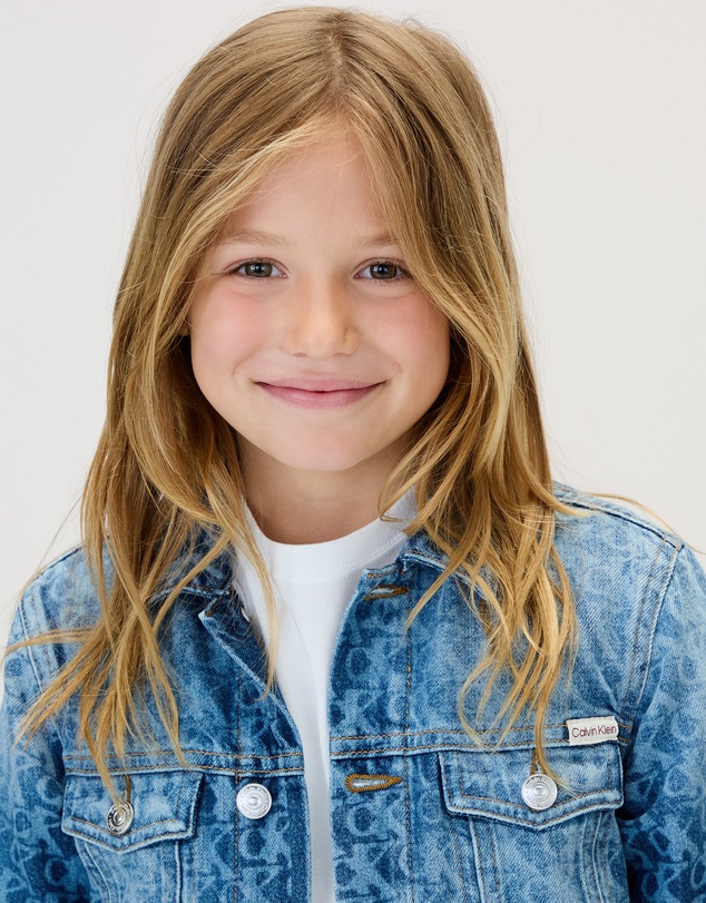 Calvin Klein Jeans - Kids Unisex Logo Trucker Jacket
