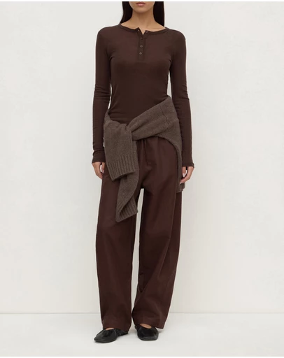 Assembly Label - Nora Merino Wool Henley Top