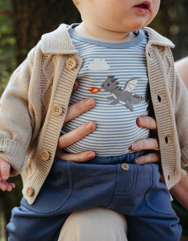 Purebaby - Applique Bodysuit -Kids-Babies
