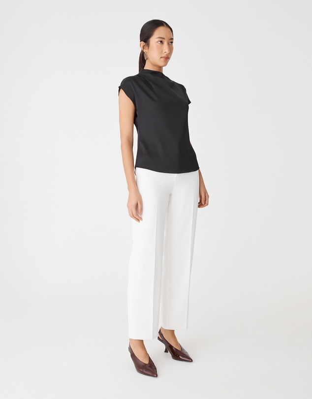 Forcast - Zafina Pleated Draped Top