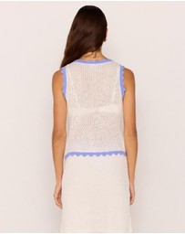 MINKPINK - Rae Contrast Knit Top