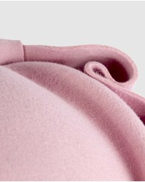 Max Alexander - Felt Pink Pillbox Hat