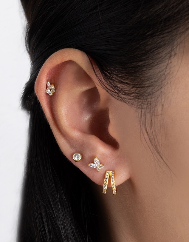 Wanderlust + Co - Brilliant Bezel Gold Flat Back