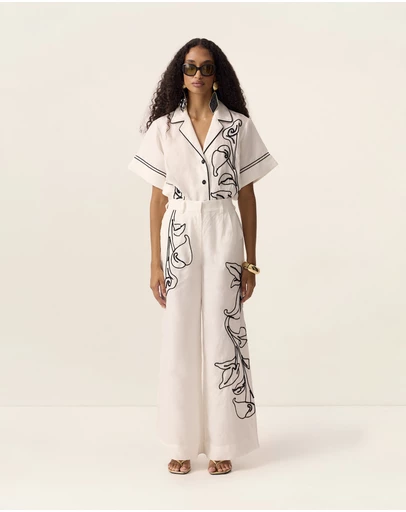MOS The Label - Lily Embroidery Pants