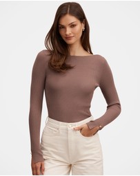 Forever New - Alaia Knitted Rib Top