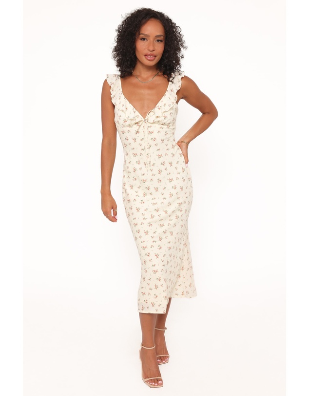 Petal & Pup - Sansa Midi Dress - Yellow Floral