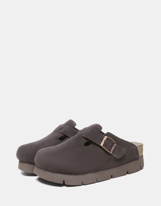 EVERAU - EverAU Ugg Brooklyn Platform Cow Suede Upper Clogs