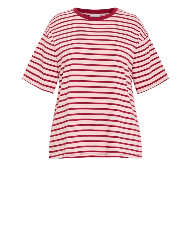 City Chic - Claire Stripe Cotton Tee