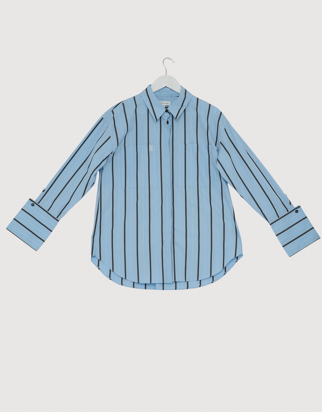 Revibe - Repaired Shona Joy Saxon Oversized Shirt - AU 8
