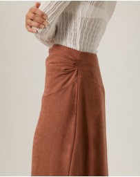Tussah - Sophie Brushed Aline Midi Skirt