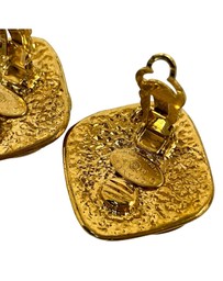 Pre-Loved by Azura Reborn - Pre-Loved CC Gold Plated Diamond Clip On Earrings