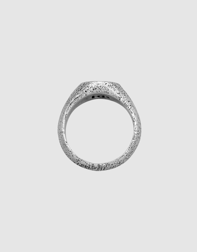 Haze & Glory - ICONIC EXCLUSIVE - Be Like Water Signet Ring in Oxidised 925 Silver