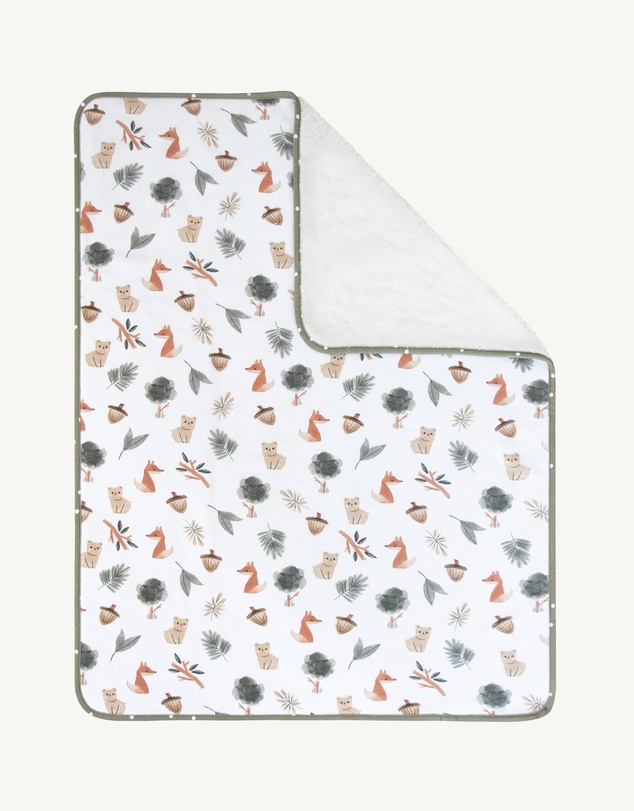 Living Textiles - Sherpa Blanket - Forest Retreat