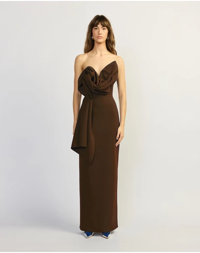 TOJHA - ANKIA DRESS - BROWN