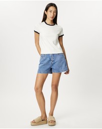 Assembly Label - Boxy Denim Shorts
