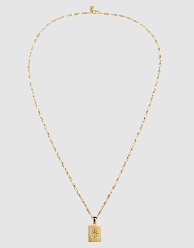 Kuzzoi - Star Pendant Necklace in Gold-Plated 925 Silver