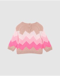 Fox & Finch - Winter Vacay Zigzag Knit Jumper - Babies